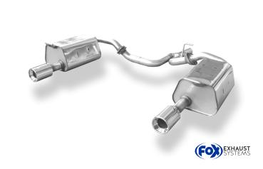 Endschalldämpfer rechts/links mit Y-Verbindungsrohr - 1x90 Typ 13 rechts/links passend für: Mazda 6 GG/ GY 2,0l 104/108kW